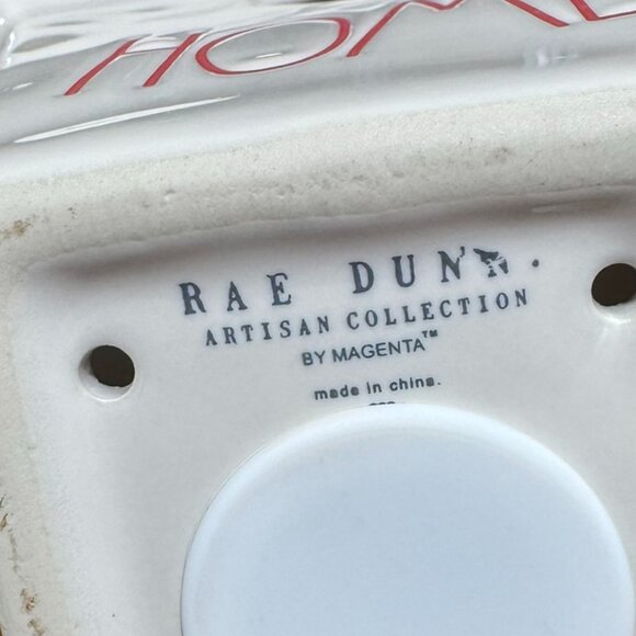 Rae Dunn “HOME” Ceramic Birdhouse with Red Ribbon — Farmhouse Decor - Picture 9 of 9